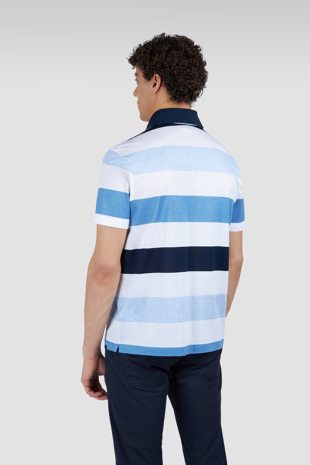 Wide Striped Polo Shirt