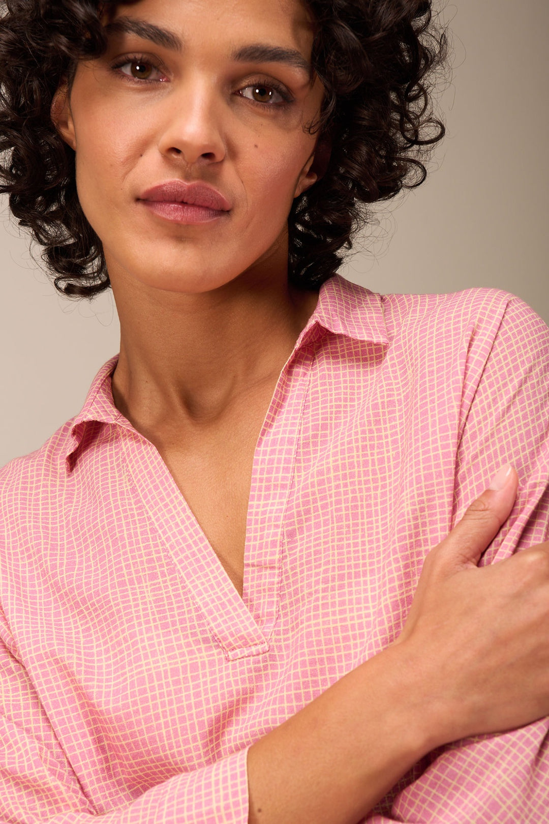 Checkered print shirt