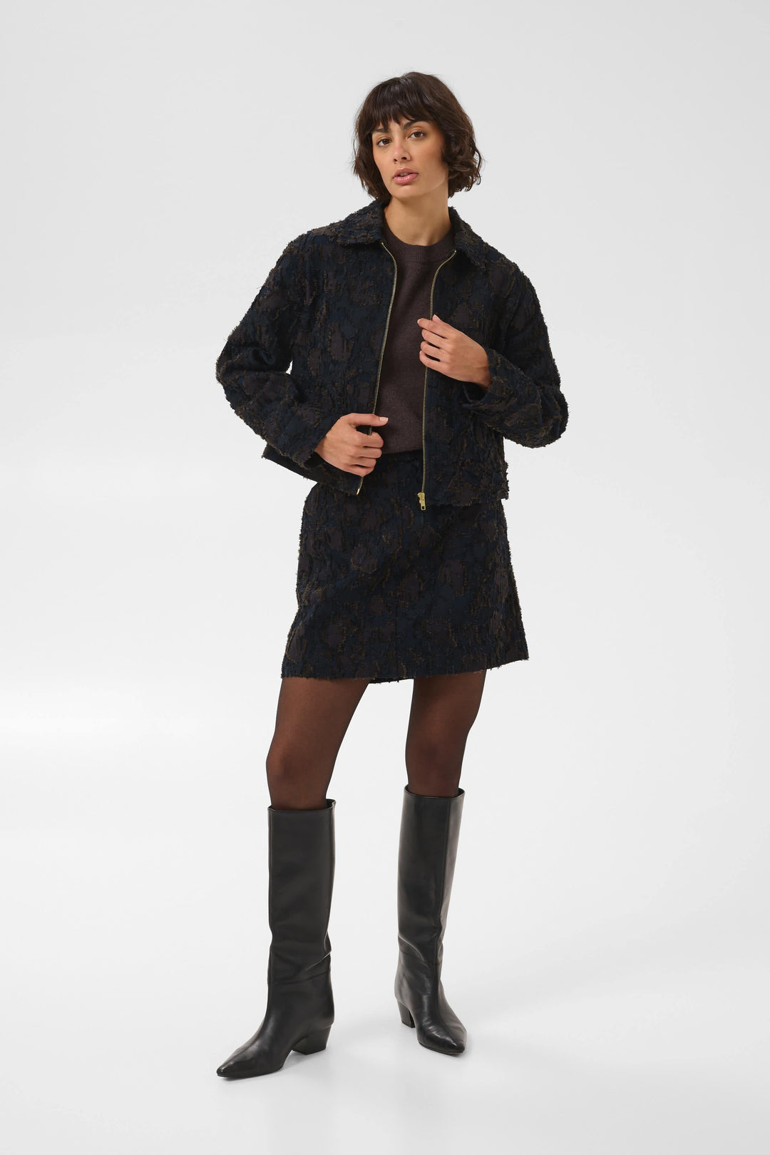 Women’s Cemille textured short skirt Part Two