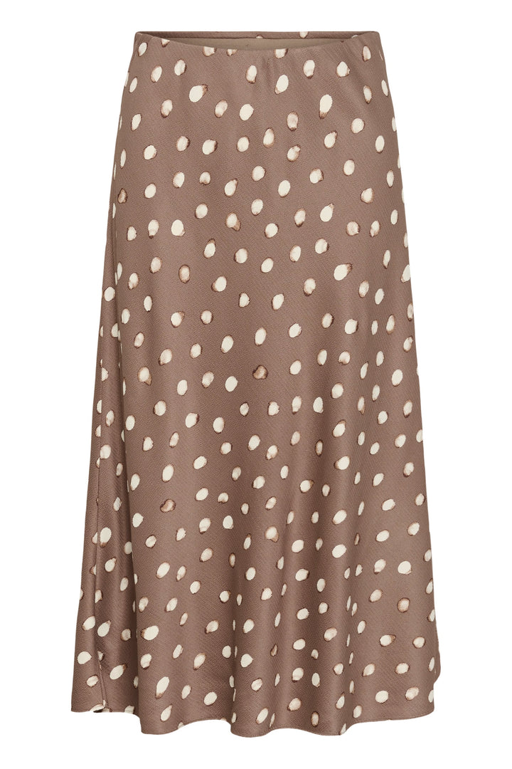 Vue portée jupe midi imprimée Inwear pour femme avec motifs floraux colorés - Valérie Simon