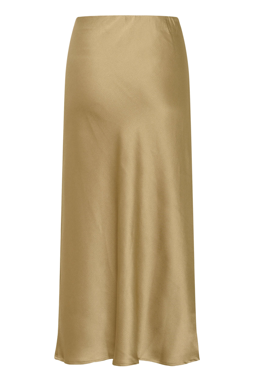 Detailed view of a long, flowing, textured black Kaffe skirt for women - Valérie Simon