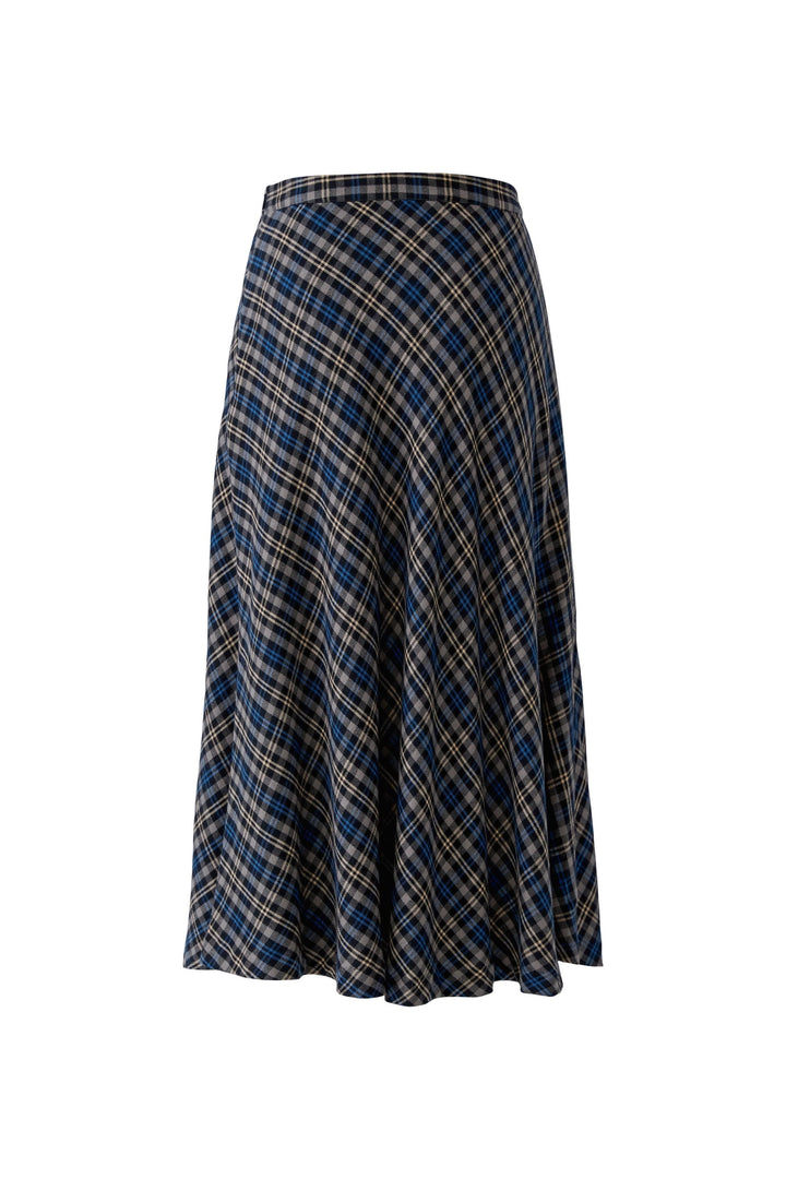 Jupe midi à carreaux pour femme Oui