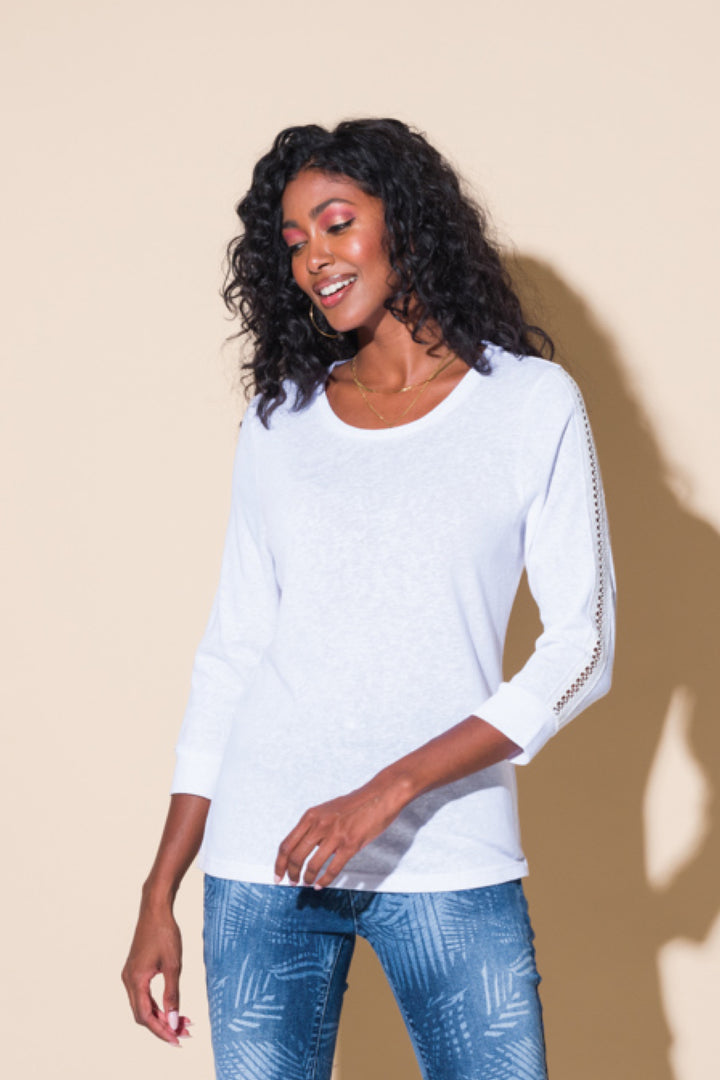 Linen and cotton sweater