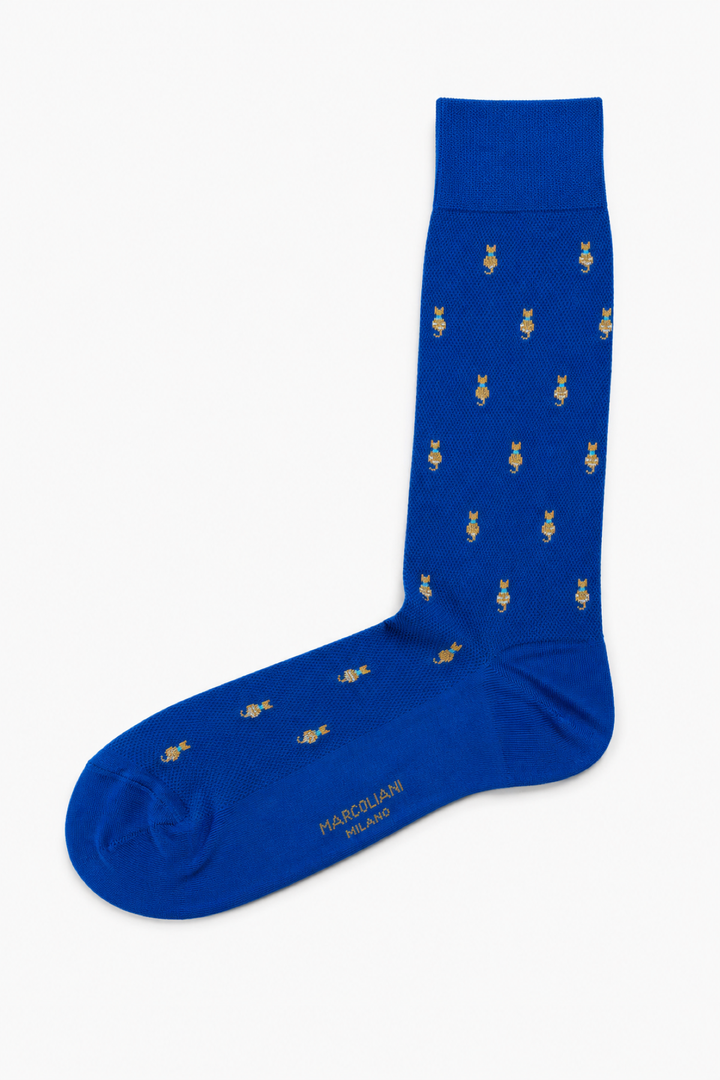 Cat-print socks