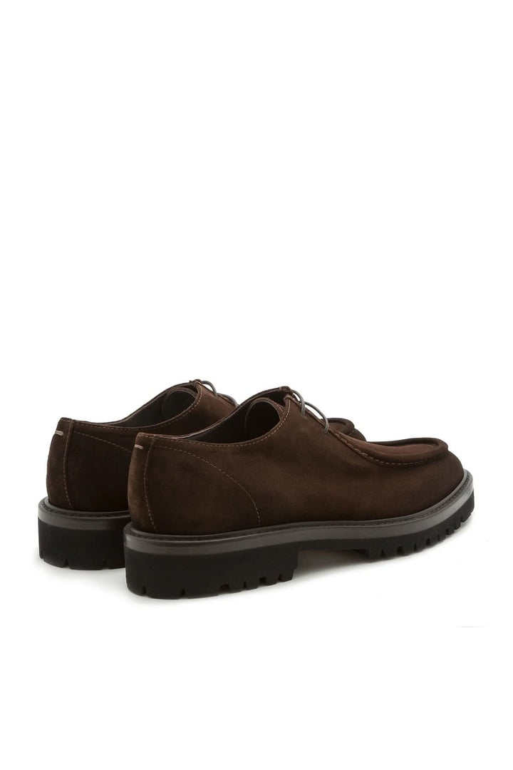 Soulier homme cuir veau suédé semelle caoutchouc