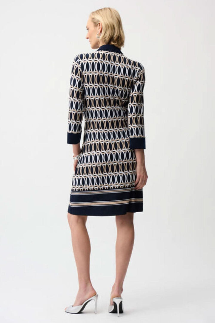 Robe chemisier imprimée graphique