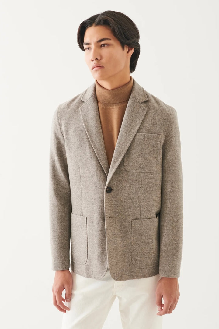 Two-button wool blazer