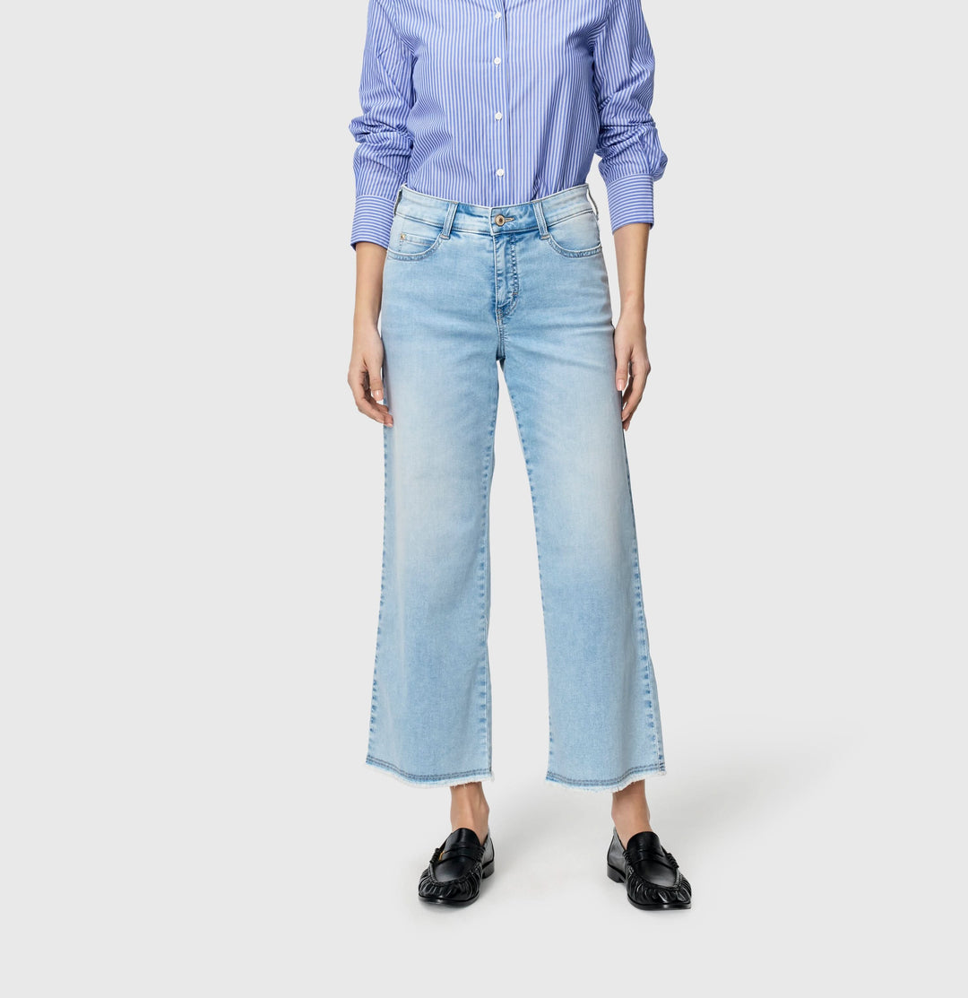 Lightweight Dream wide cropped jeans
