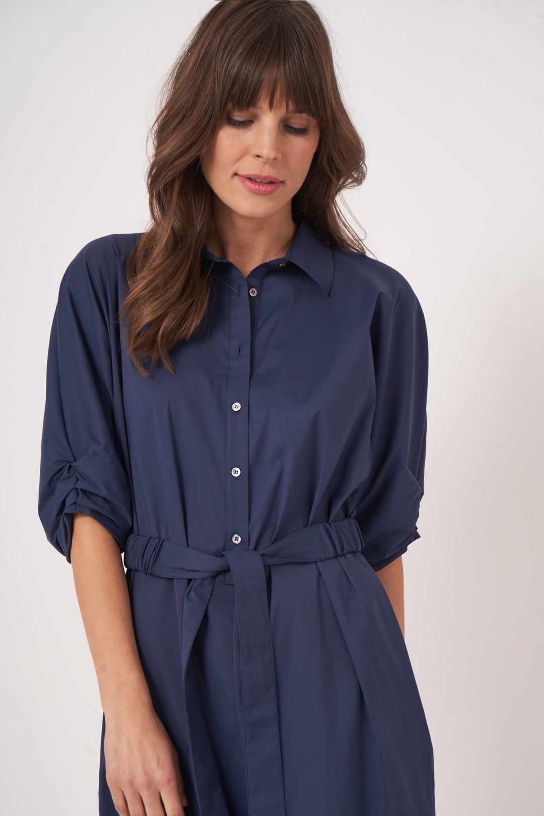 Poplin shirt dress