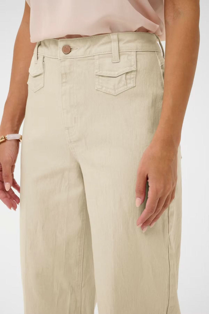 Jean Tilde coupe large taille haute