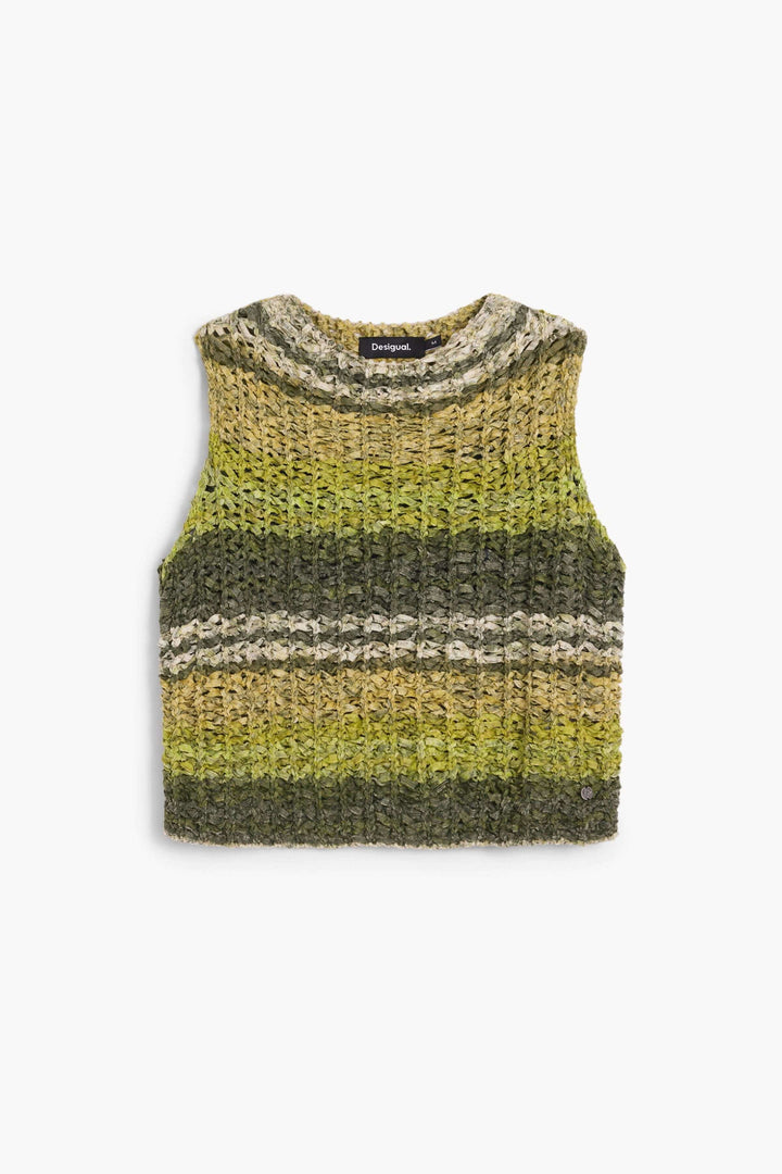 Camisole en tricot texturé sans manches