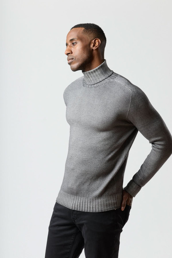 Fine gauge turtleneck sweater