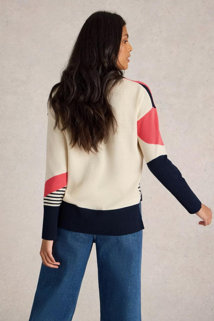 OLIVE ABSTRACT LONG SLEEVE SWEATER