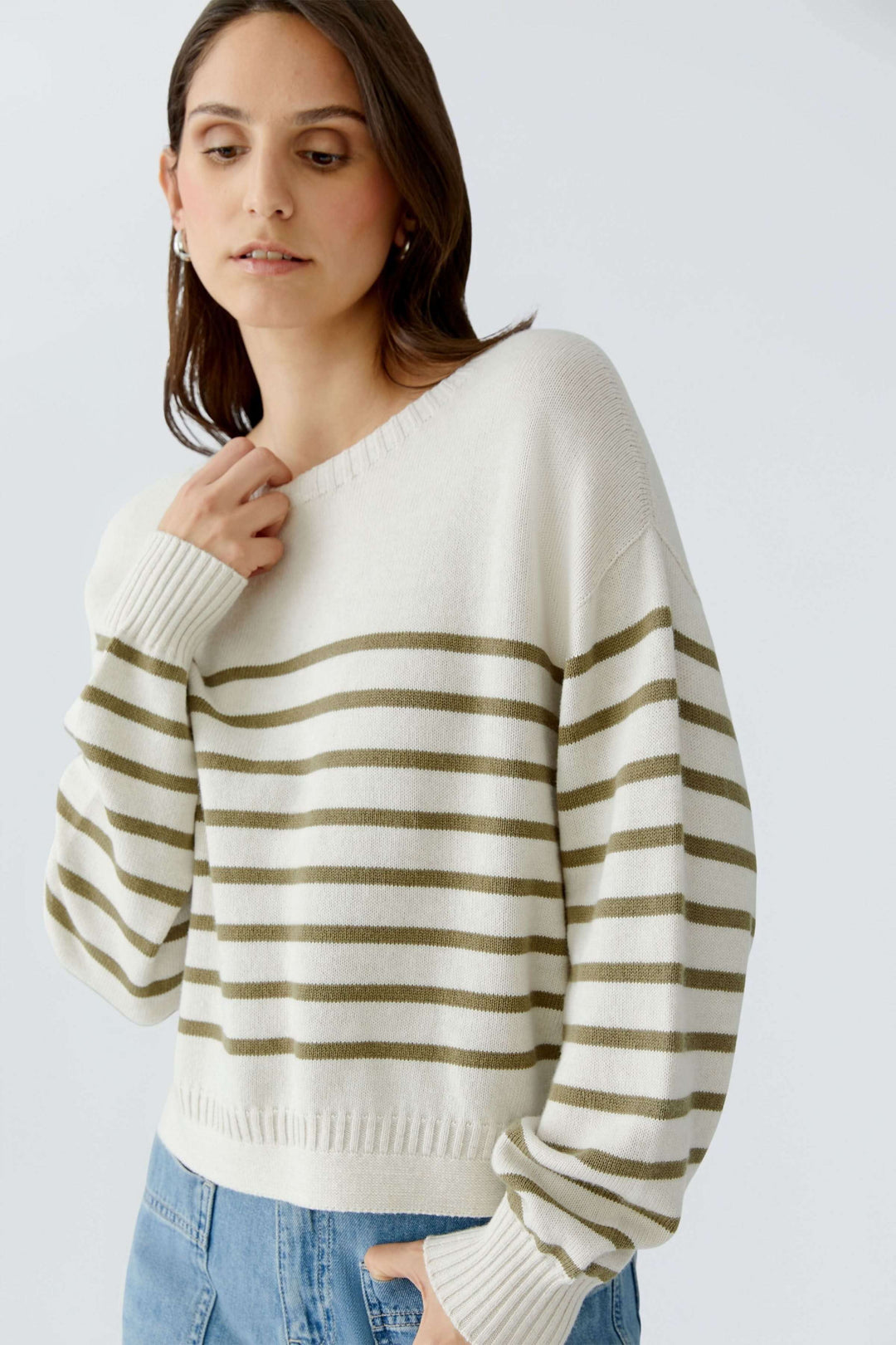 Soft knit striped sweater