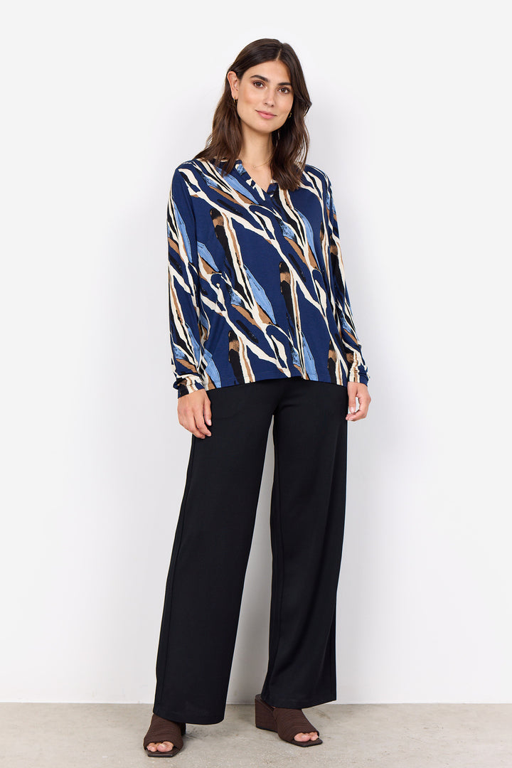 Abstract print blouse