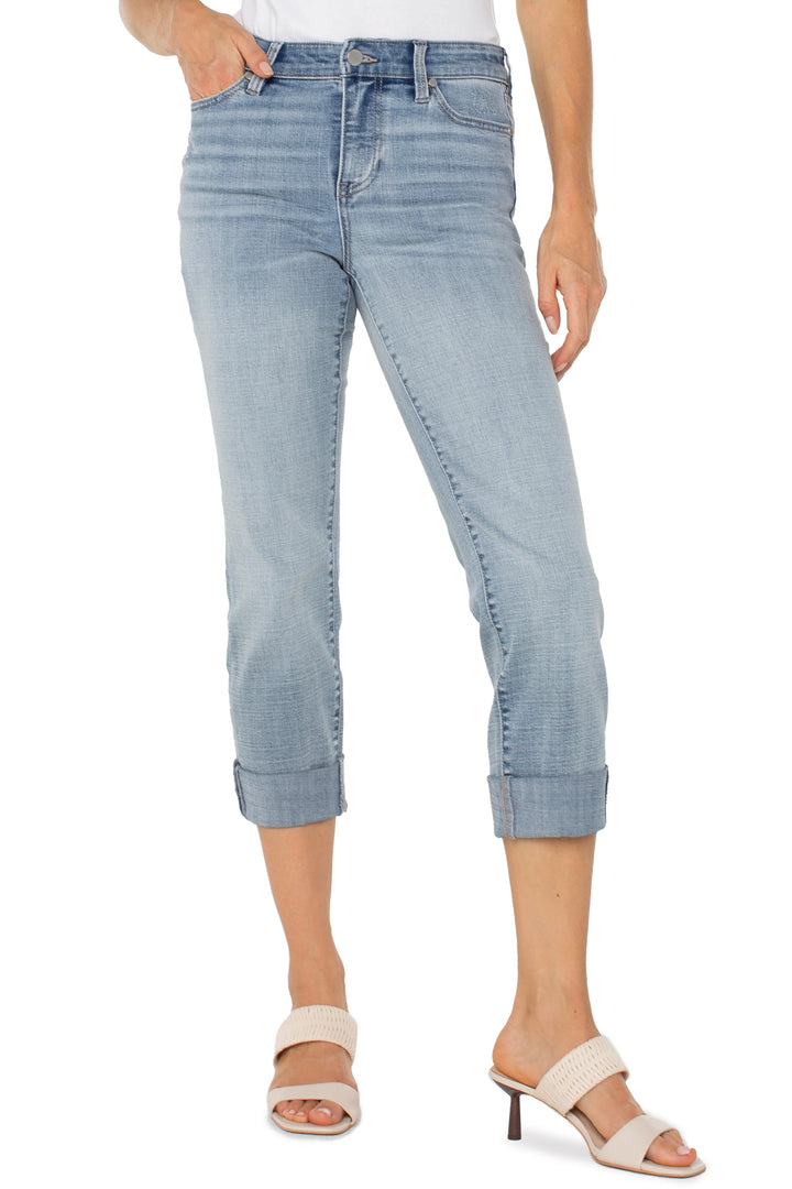 Cuffed Capri Jeans