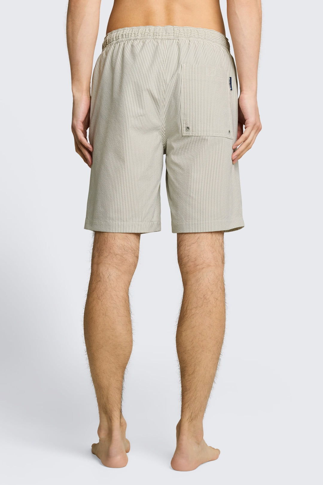 Front view of the Tom Tailor blue and white striped men&