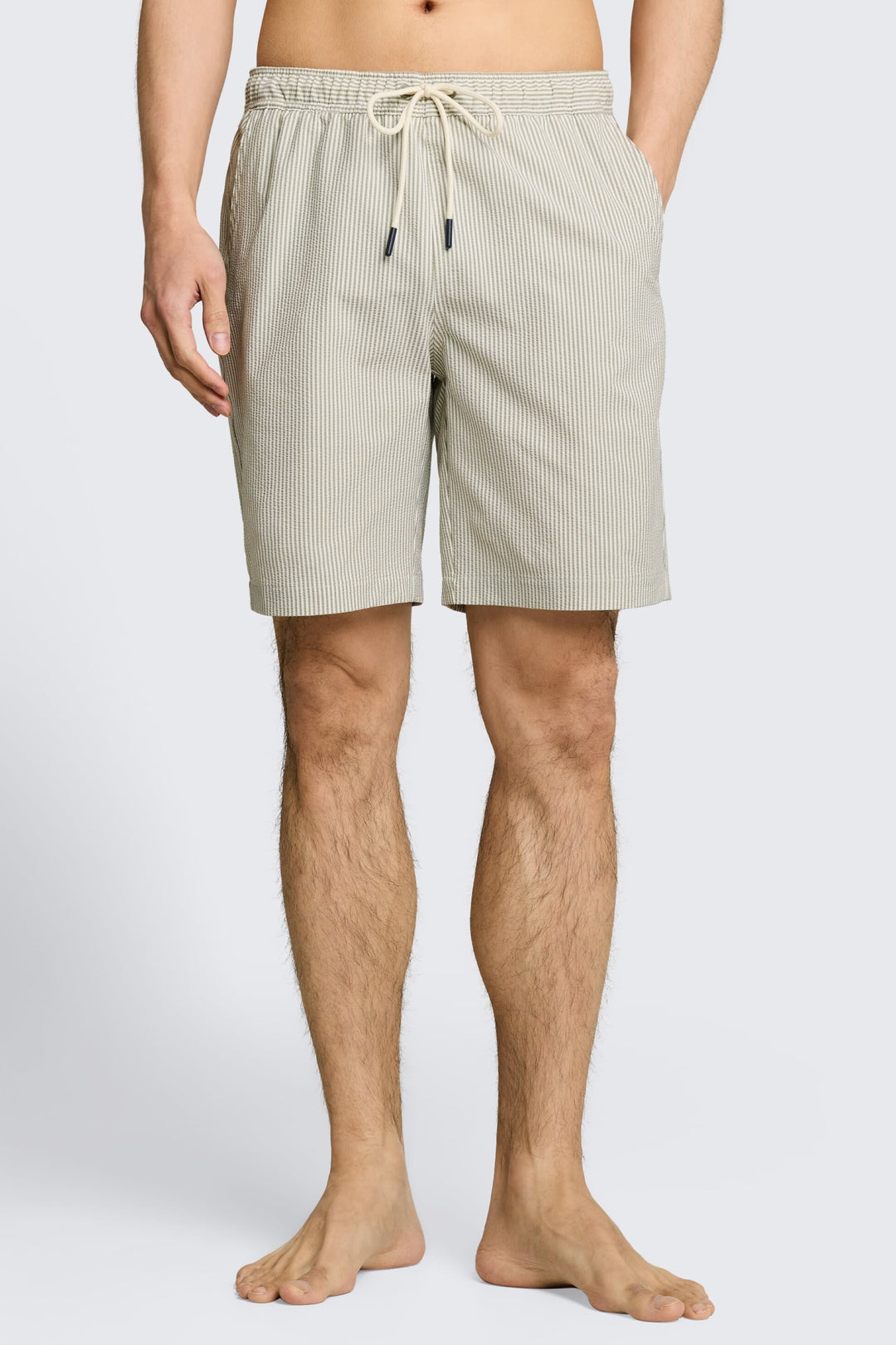 Front view of a blue-and-white striped Tom Tailor men&