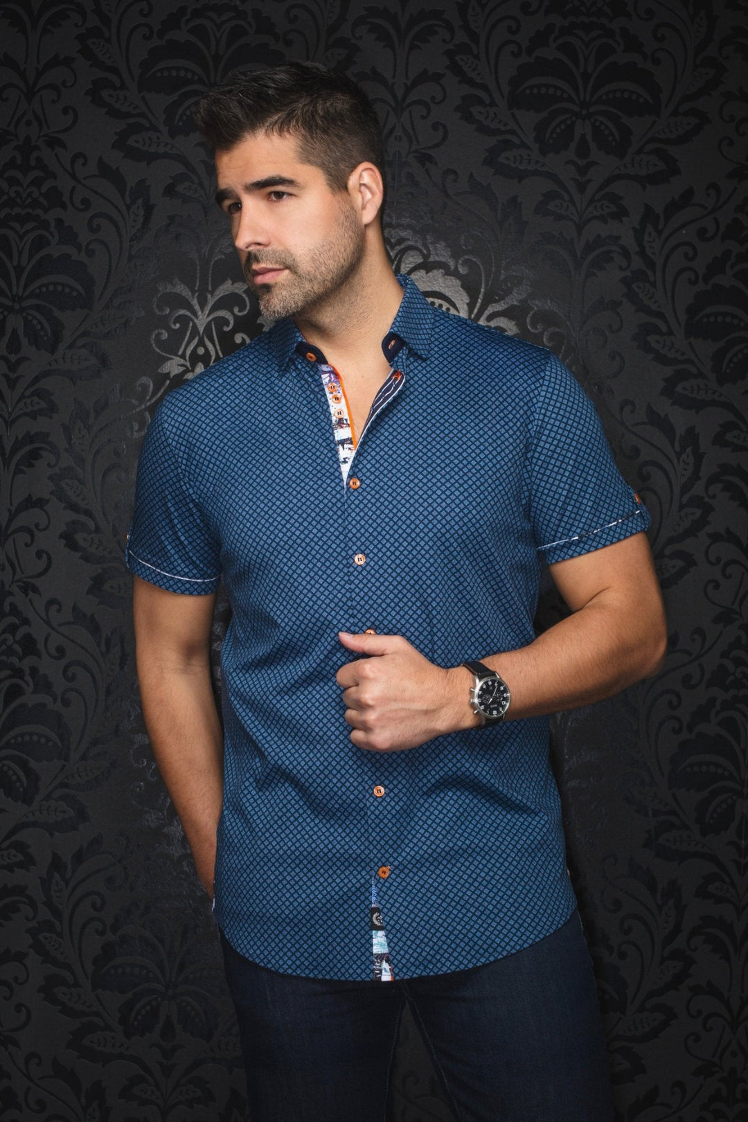 MANCHES COURTES EXTENSIBLE | TERRANO, Navy - AU NOIR
