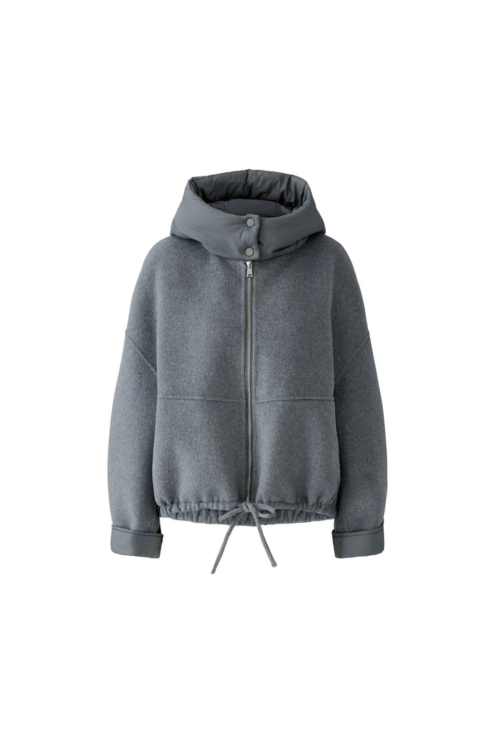 Manteau court à capuchon pour femme Oui