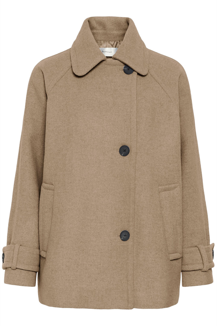 Thora Minona short coat with a relaxed fit and classic collar for women Inwear