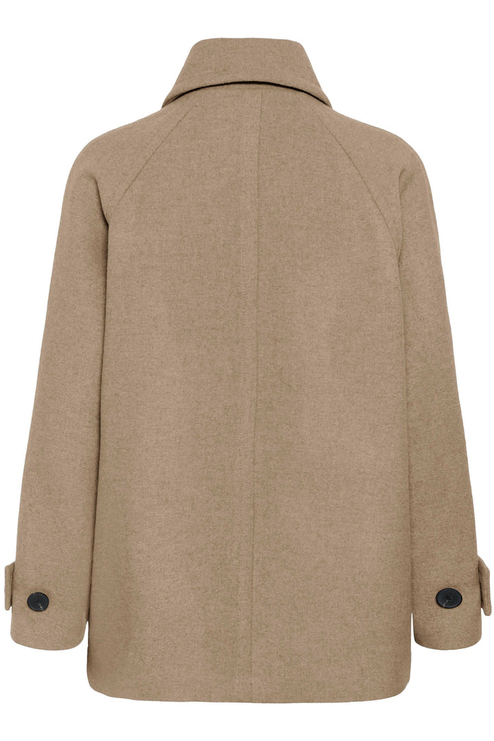 Short coat with a relaxed Fit and classic collar, front view, for women Inwear