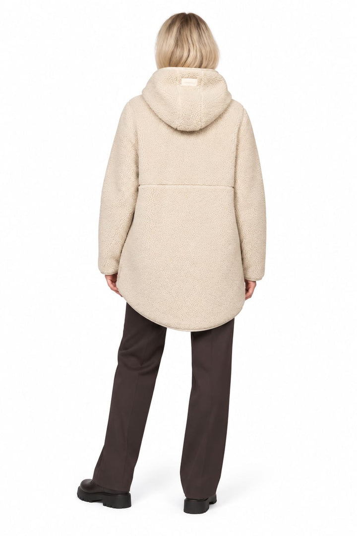 Manteau en sherpa à capuchon pour femme Ilse Jacobsen