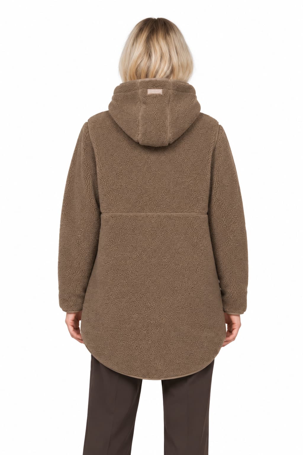 Manteau en sherpa à capuchon pour femme Ilse Jacobsen