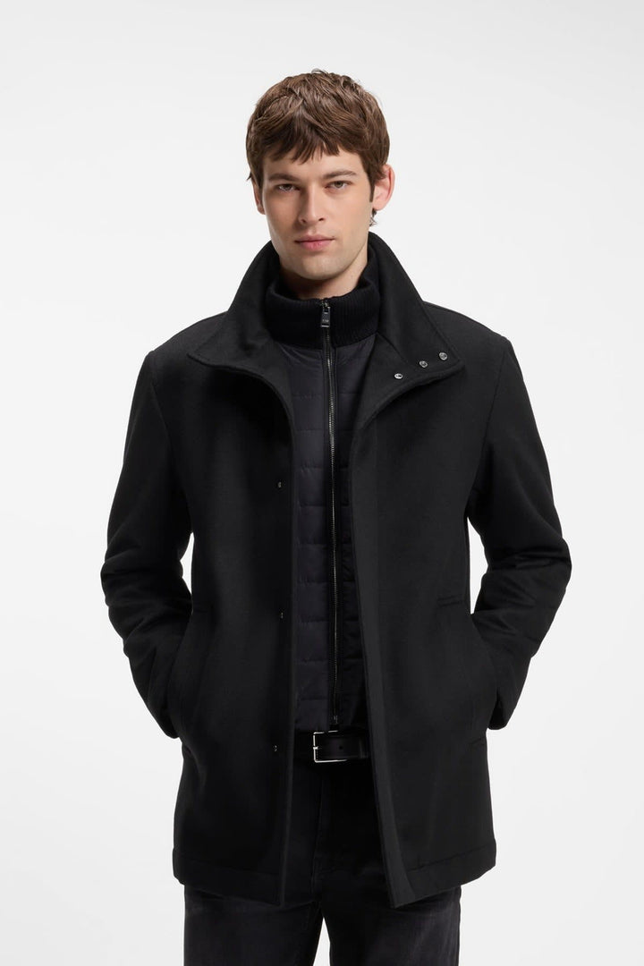 Manteau habillé à col montant pour homme Hugo Boss