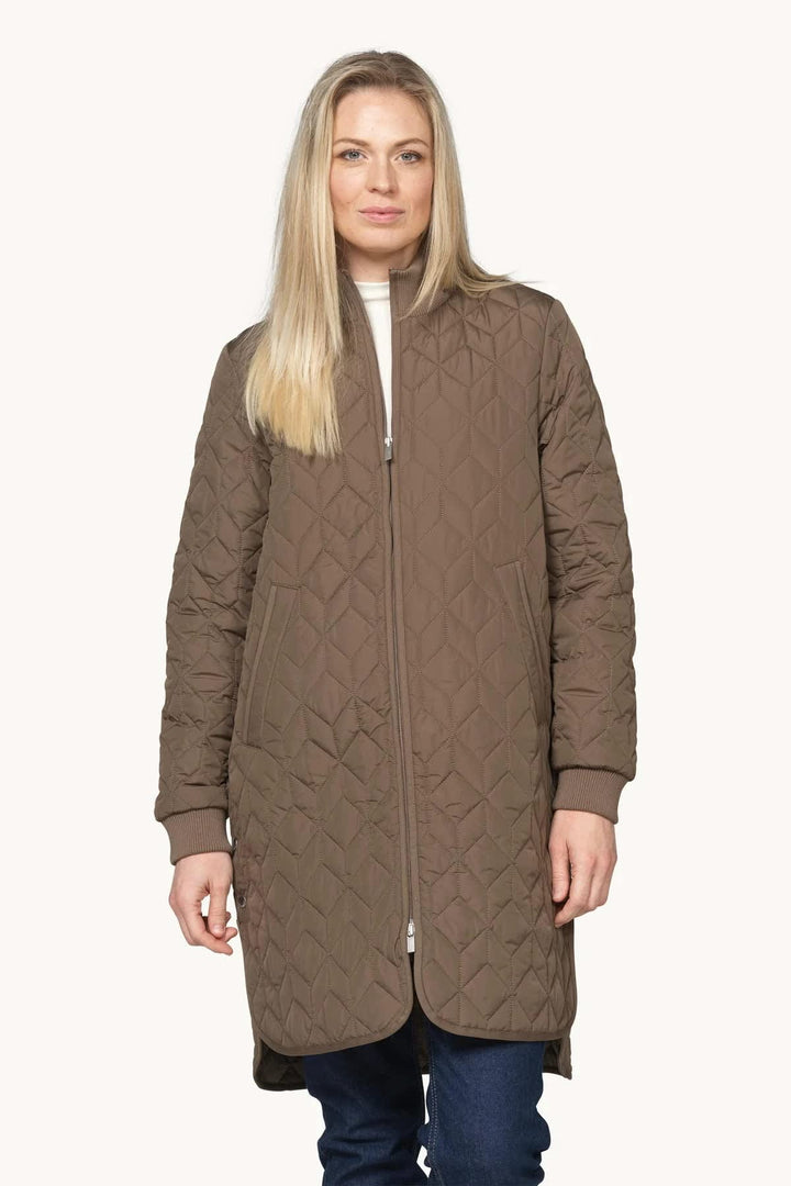 Manteau long matelassé pour femme Ilse Jacobsen