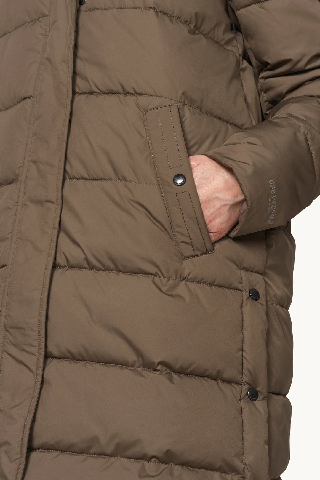 Long Hooded Quilted Winter Coat