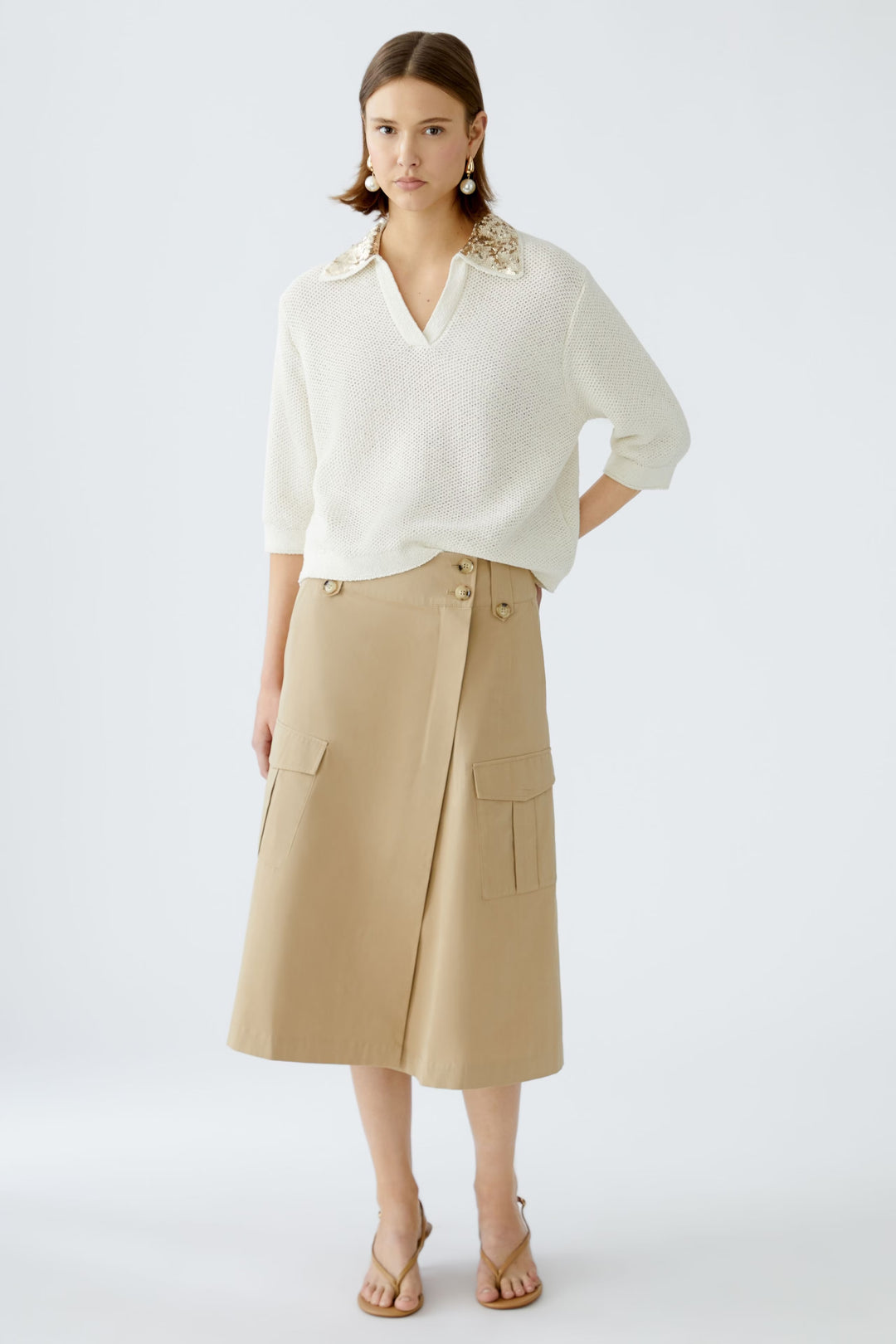 A-line wrap skirt