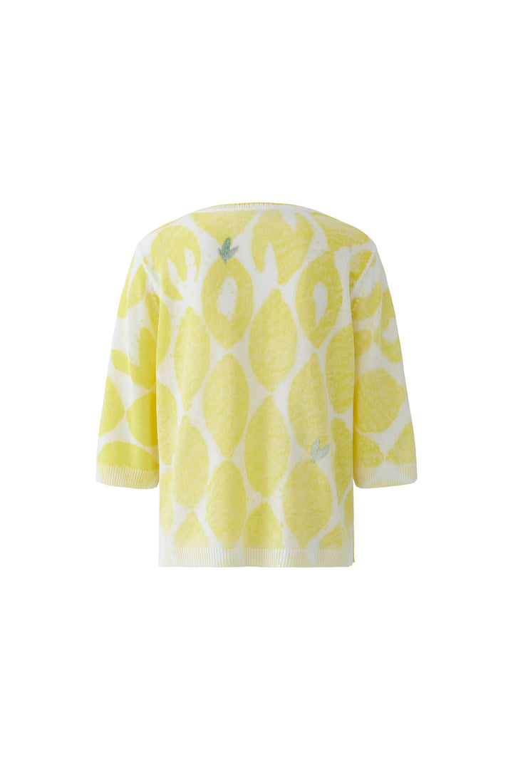 Tricot léger imprimé à manches 3/4