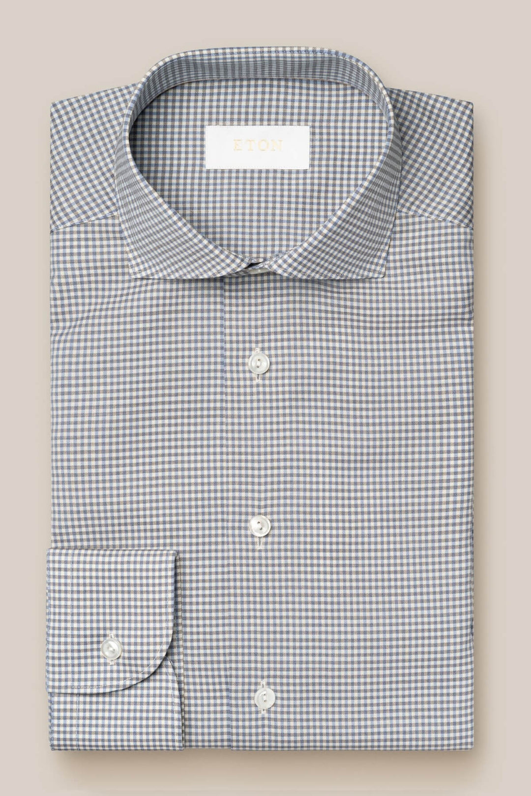 Micro-Check Merino Wool Shirt