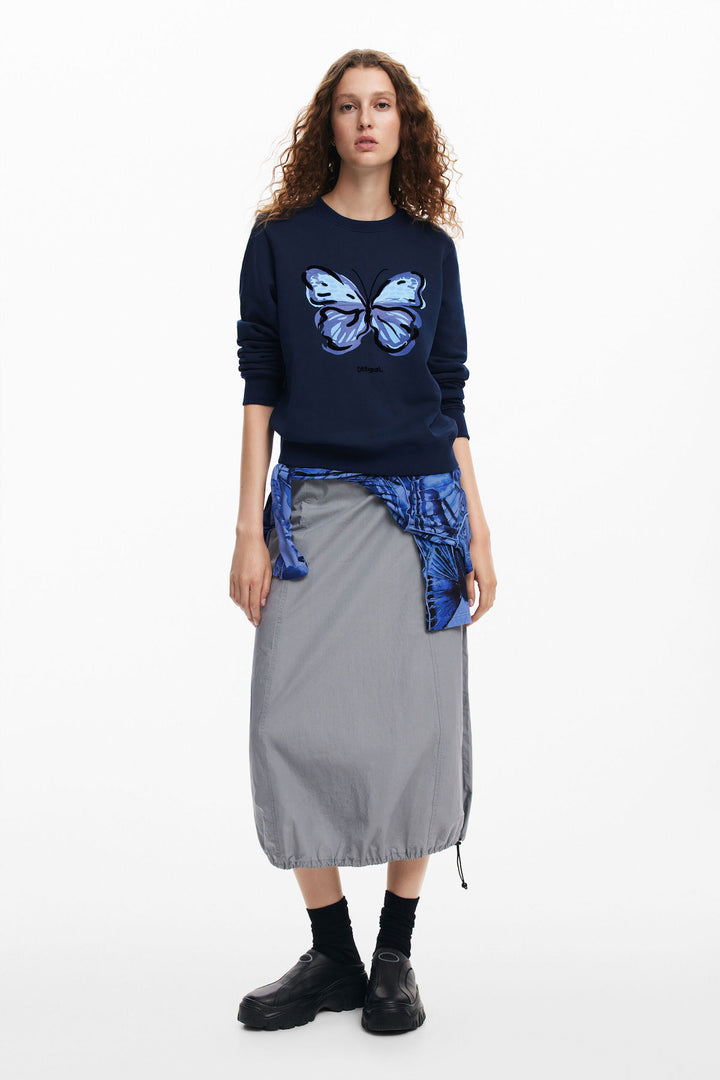 Butterfly cotton hoodie