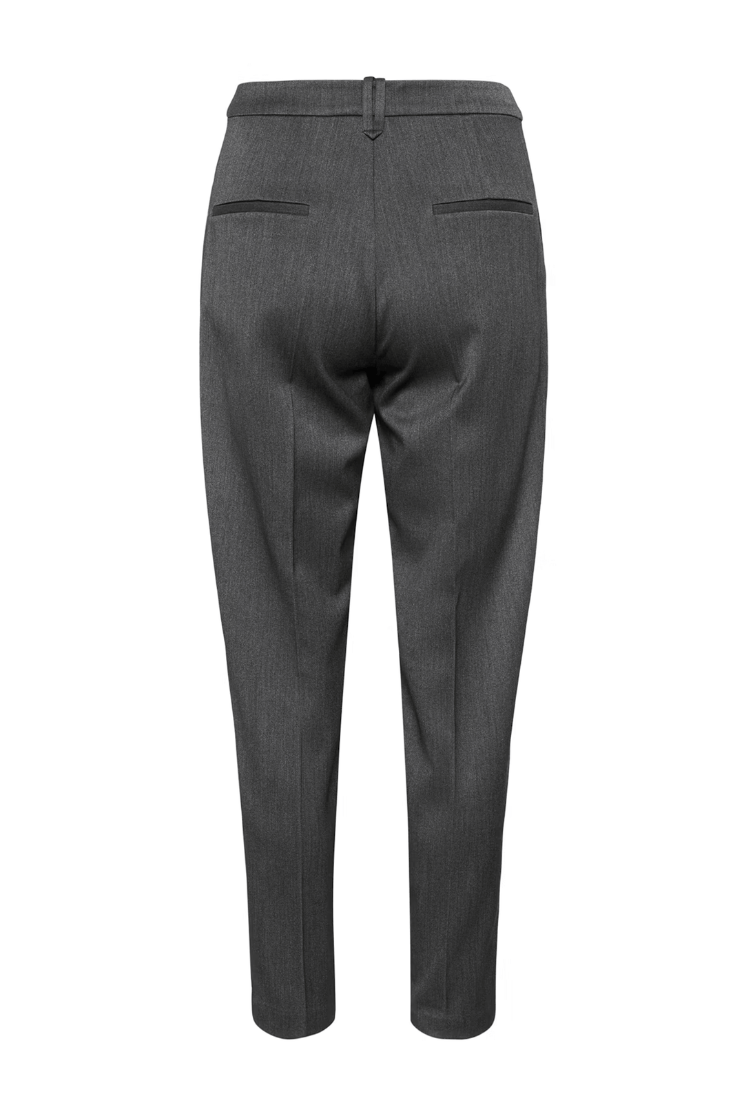 Pantalon Brunilda tailleur, coupe droite moderne avec plis marqués, vue arrière, tenue élégante et sophistiquée.
