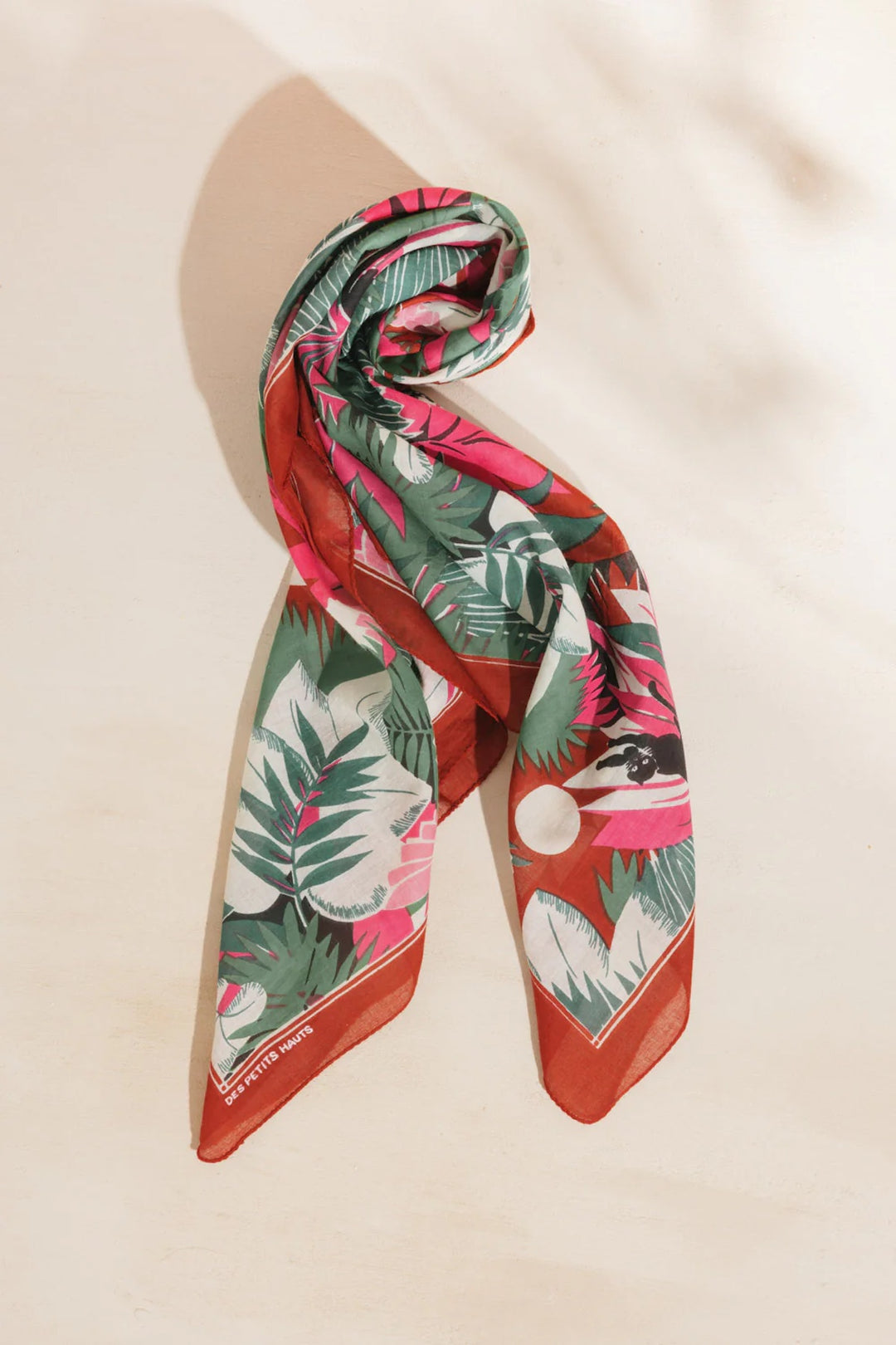 Flower print scarf