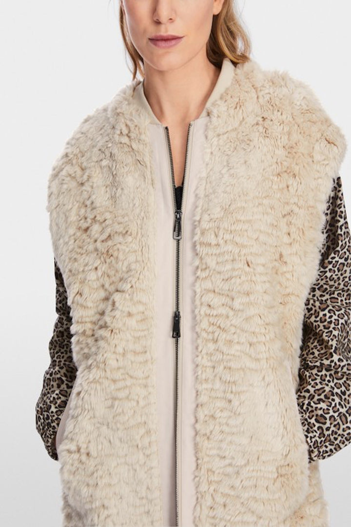 Long curly fur jacket