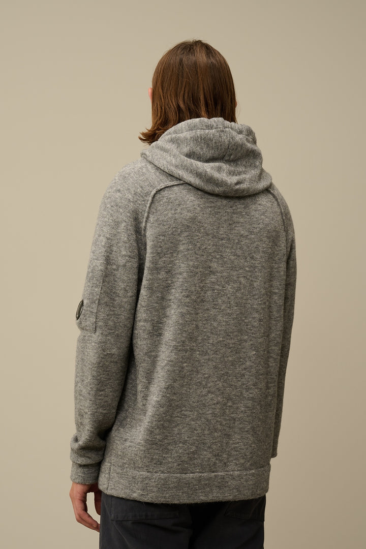 Alpaca wool hooded sweater