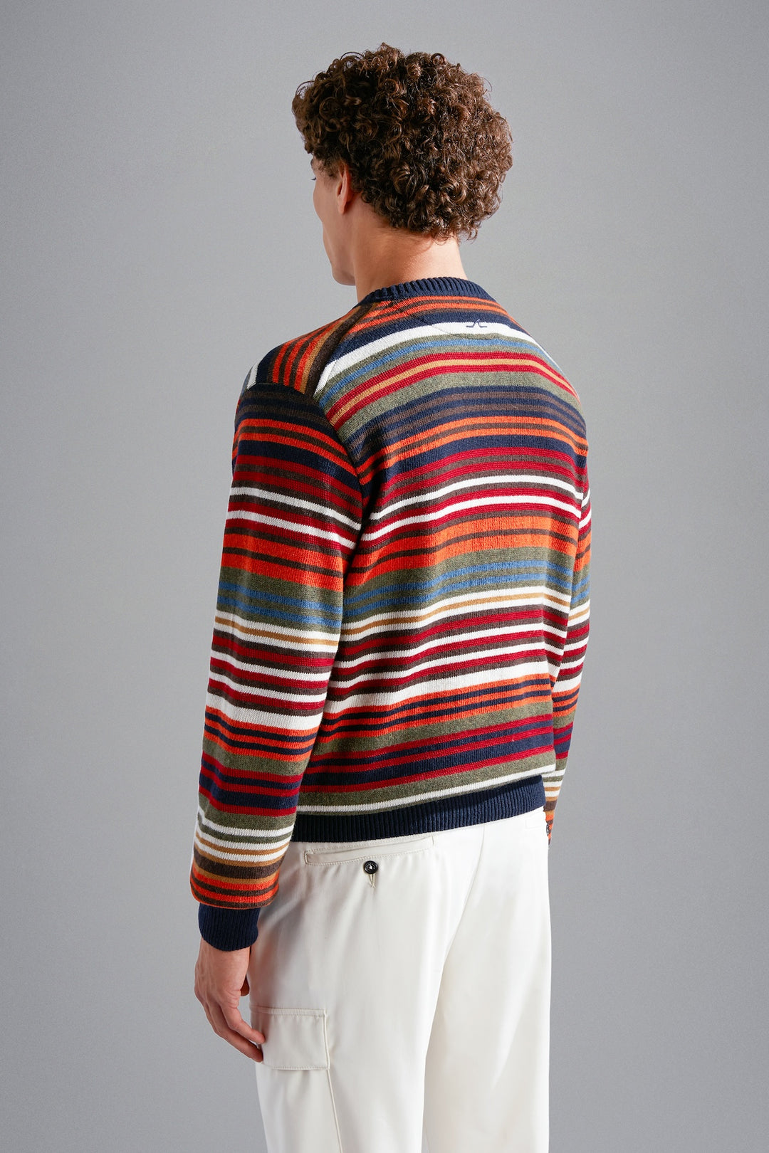 Multicolored striped sweater