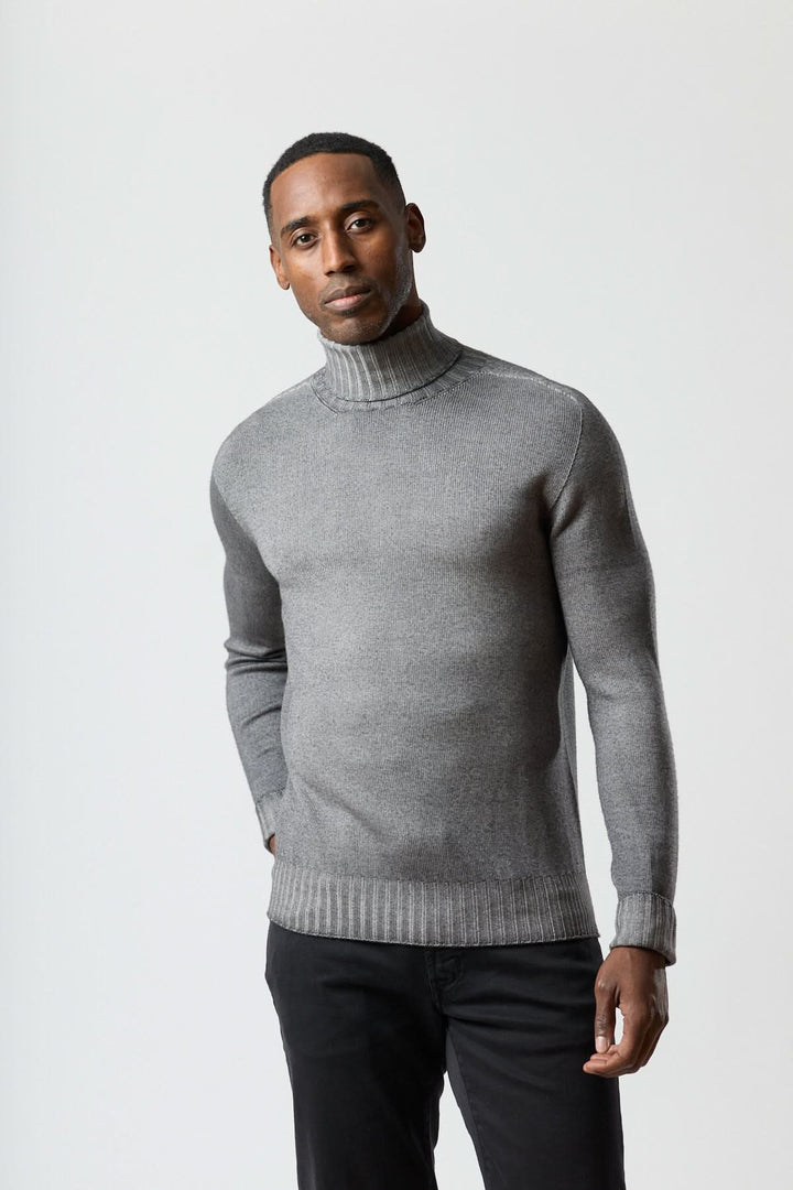 Fine gauge turtleneck sweater