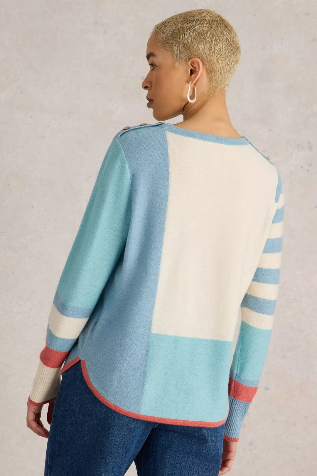 EMMA COLOR BLOCK SWEATER