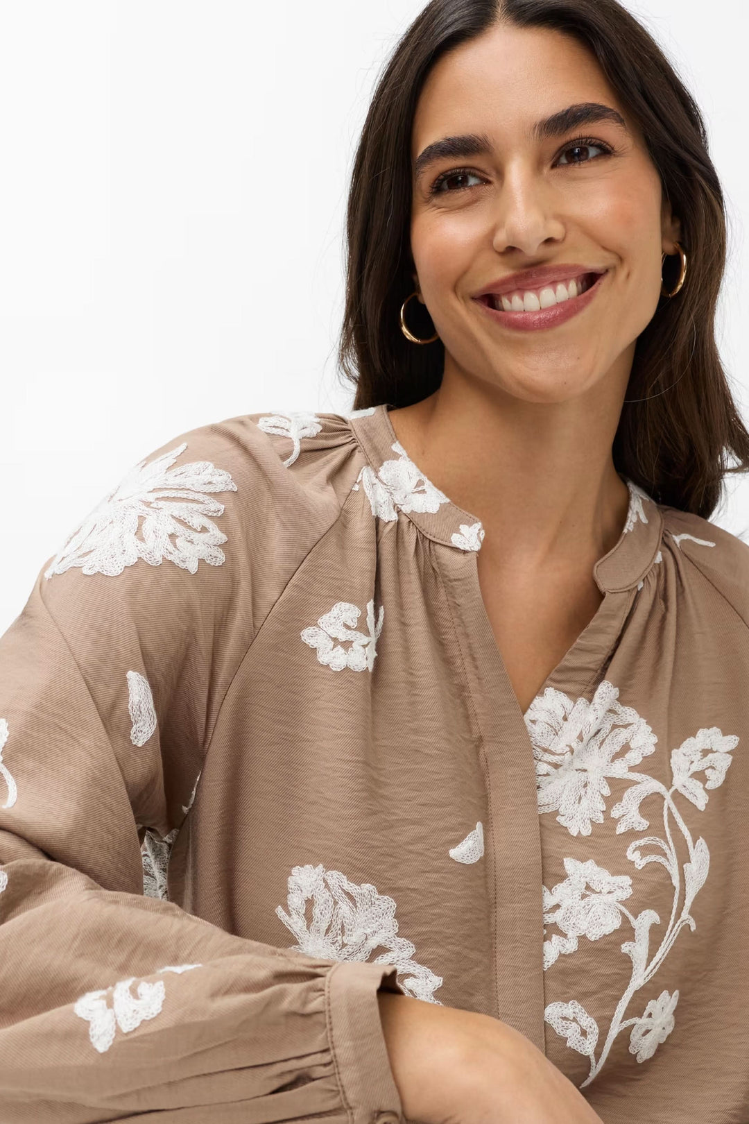 Blouse Vivian à broderies florales