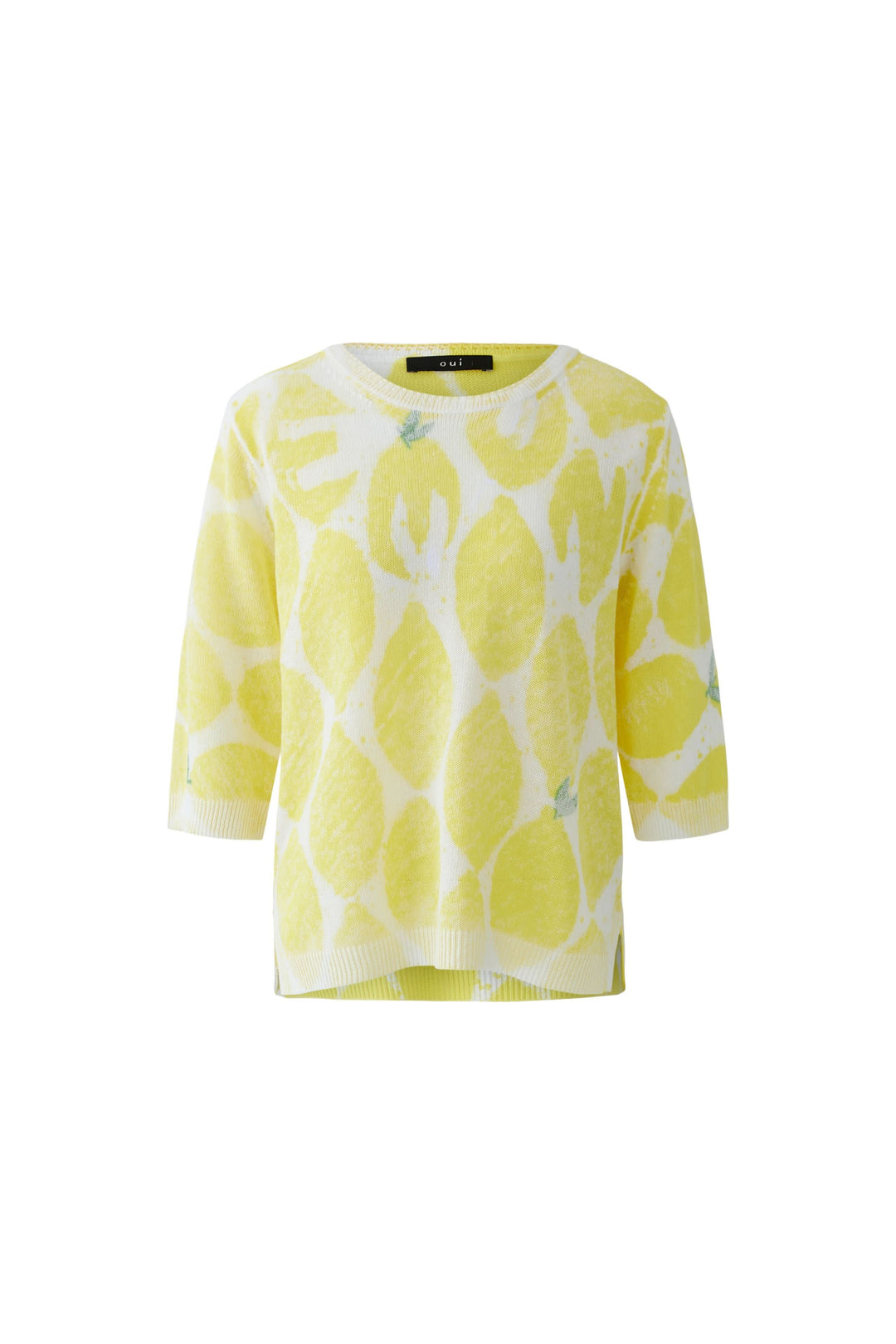 Tricot léger imprimé à manches 3/4