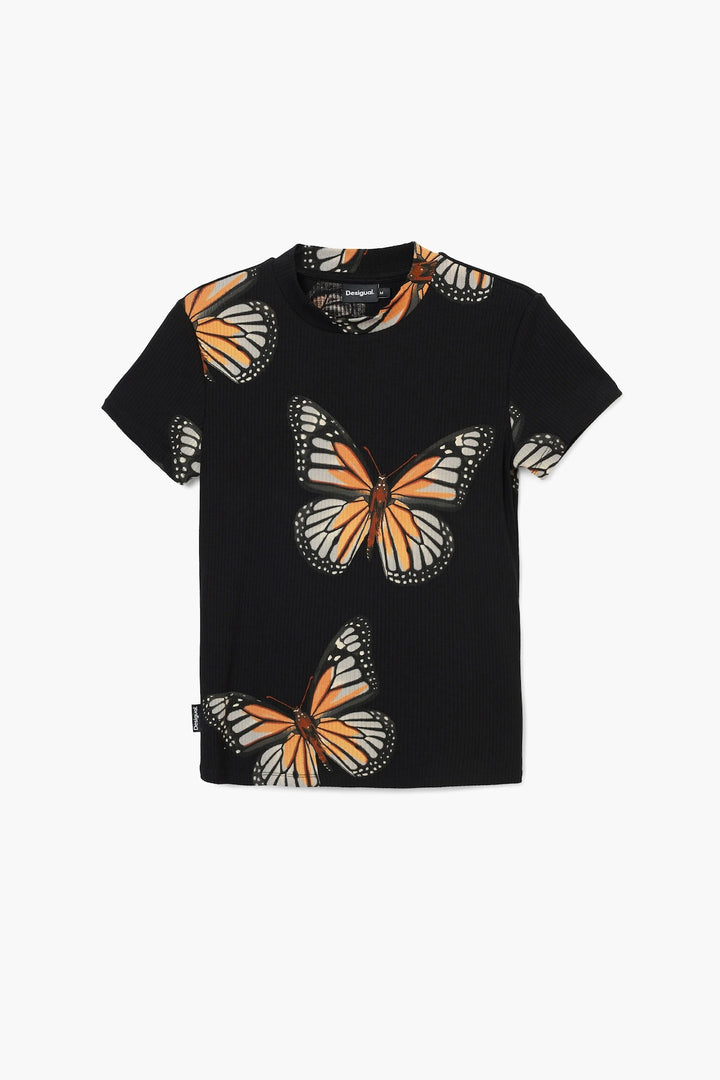 Short sleeve t-shirt with butterfly