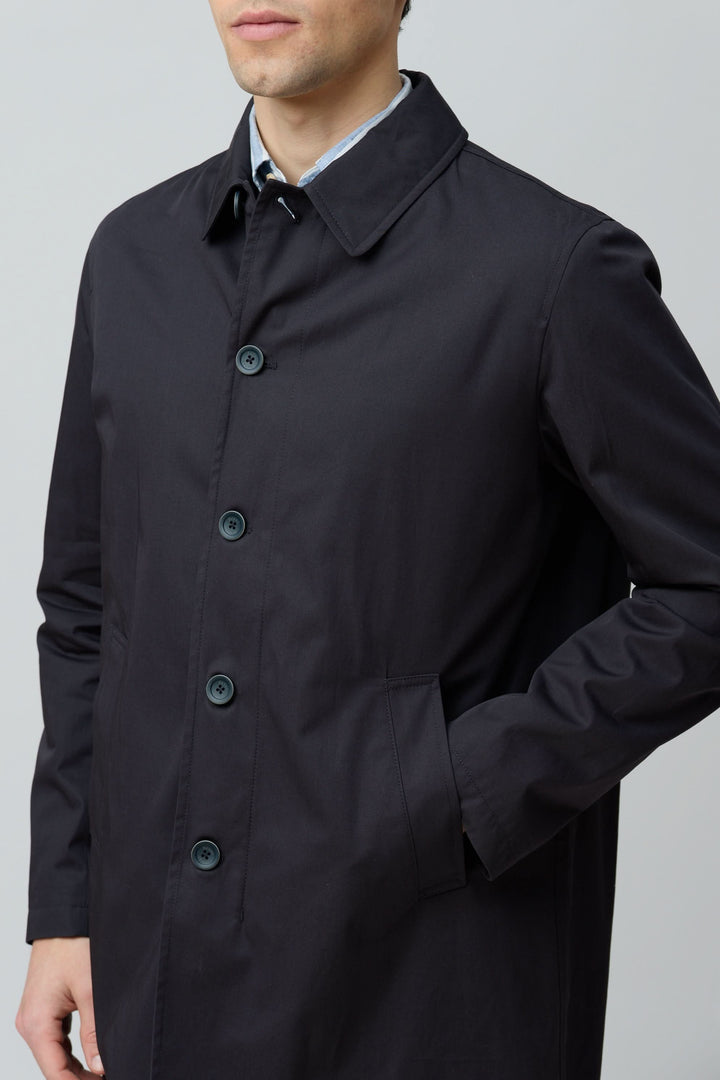 Impermeable en gabardine de coton