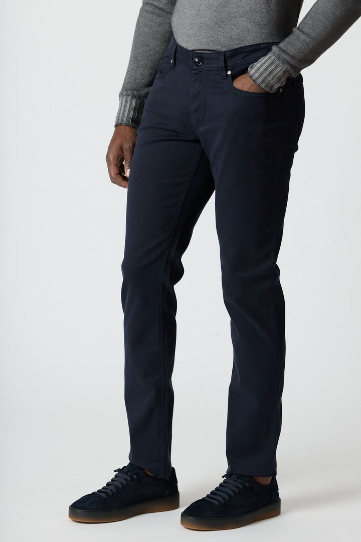5-pocket pants in cotton-lyocell twill