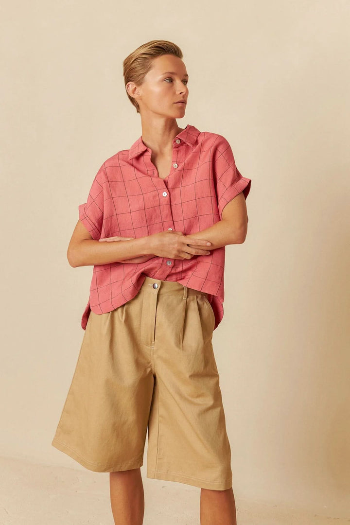 Chemise à carreaux