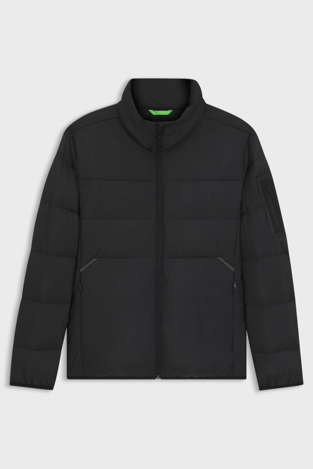 Manteau matelassé déperlant en duvet avec poche sur la manche