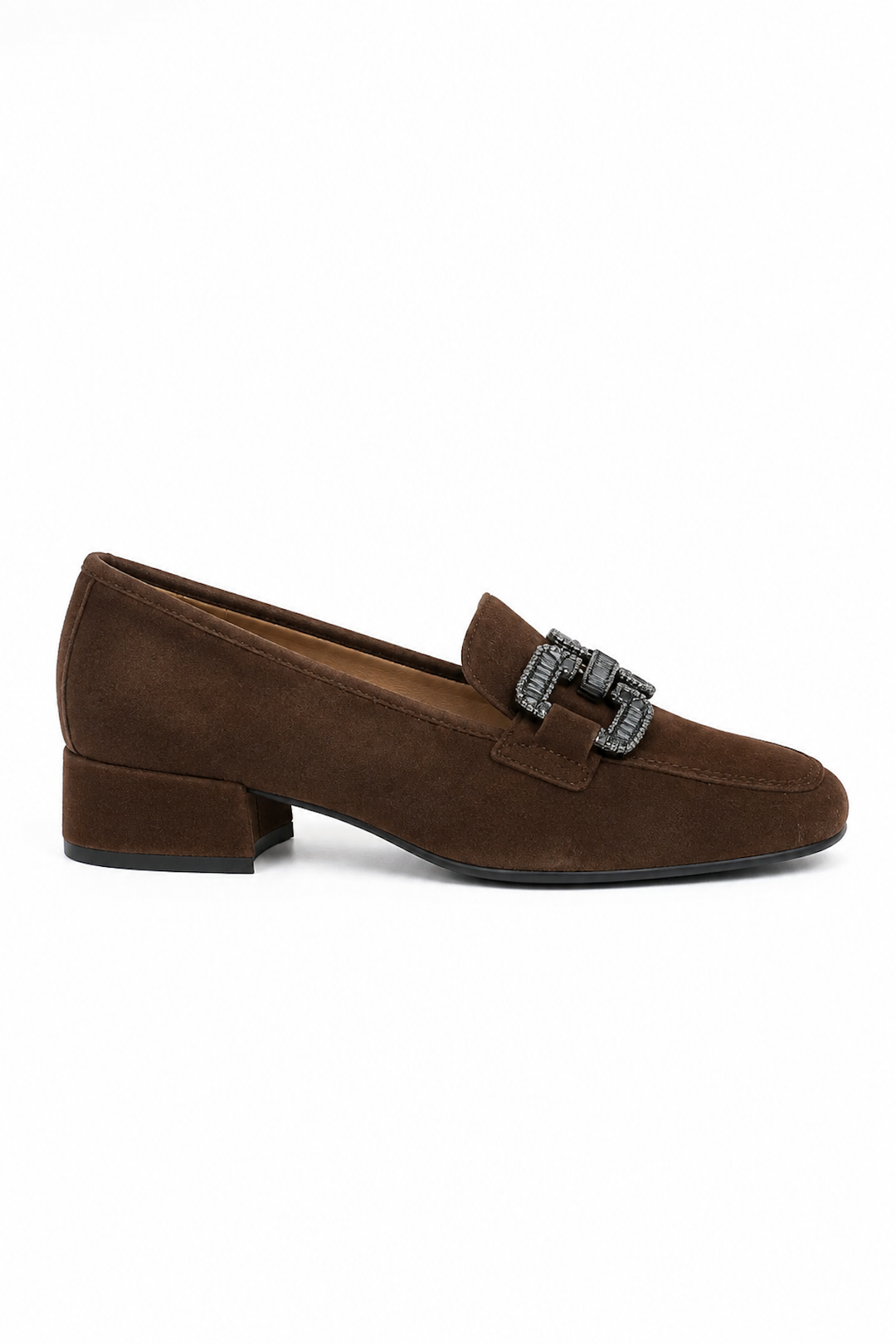 Mocassins en suède à maillons ornés